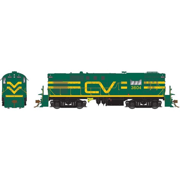 Rapido 31058 HO Central Vermont Green w/Noodle RS-11 Diesel Locomotive #3604