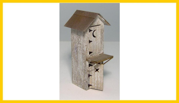 Rslaserkits 2007 HO Scale Split-Level Outhouse (Wood Kit)