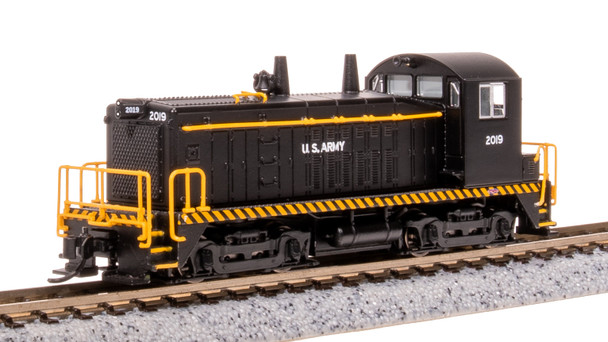 Broadway Limted 7526 N Scale USAX EMD SW8 Black Diesel Locomotive #2019