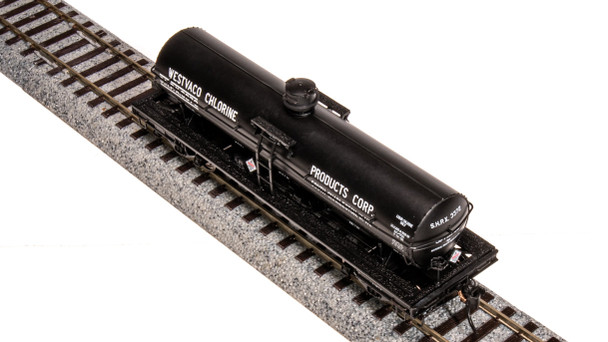 Broadway Ltd 7663 HO Scale Niagara Alkali, Westvaco 6000 Gallon Tank 2-Pack A