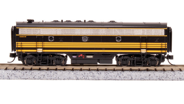 Broadway Limted 7754 N Scale DRGW EMD F7 AB Black Diesel Locomotive #5561/5562