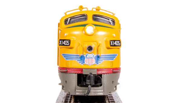 Broadway Limited 7762 N Scale UP EMD F7 AB Yellow Gray Diesel Locomotive #1472/1472C