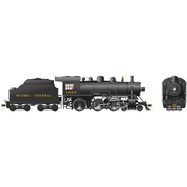 Rapido 602513 HO Scale Quebec Central D10k Steam Locomotive #1083