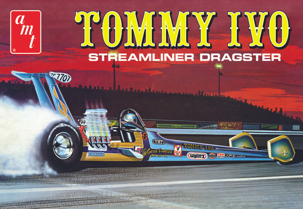 AMT 1254 1/25 Scale Tommy Ivo Streamliner Dragster Plastic Model Kit