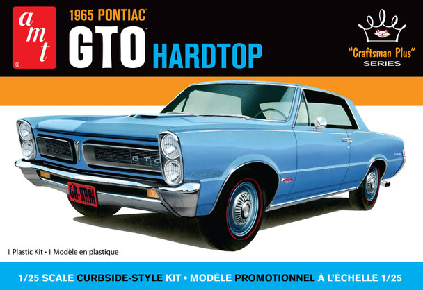 AMT 1410 1/25 Scale 1965 Pontiac GTO Hardtop Craftsman Plus Plastic Model Kit