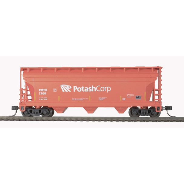 Atlas Model Railroad 50006120 N Scale Potash Corp TMAN 3560 Covered Hopper #1624