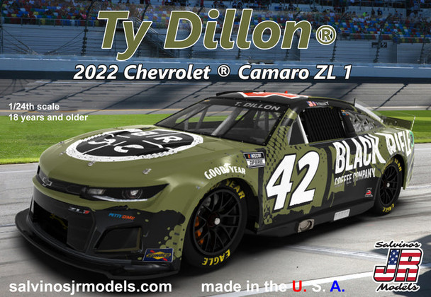 Salvinos JR PGC2022TDP 1/24 Scale 2022 Chevrolet Camro Petty/GMS Ty Dillon