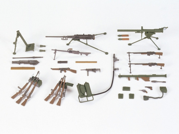 Tamiya Models 35121 1/35 Scale U.S. Infantry Weapons Set Kit