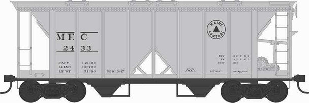 Bowser 43277 HO Scale Maine Central H34 Covered Hopper #2433