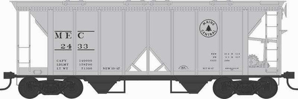 Bowser 43279 HO Scale Maine Central H34 Covered Hopper #2441