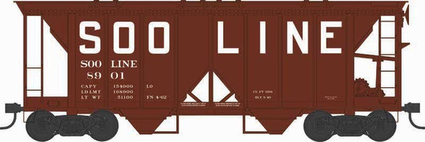 Bowser 43284 HO Scale Soo Line H34 Covered Hopper #8926