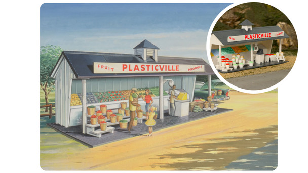 Bachmann Trains 45632 O Scale 75th Anniversary Plasticville Roadside Stand