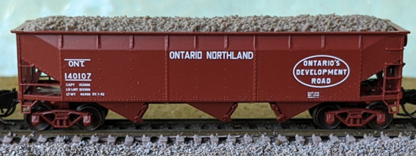 Bluford Shops 74105 N Ontario Northland Version 2 3-Bay Offset Hopper #140173