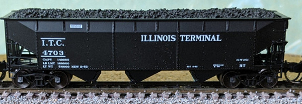 Bluford Shops 74170 N Scale Illinois Terminal As Delivered ITC Hopper #4703