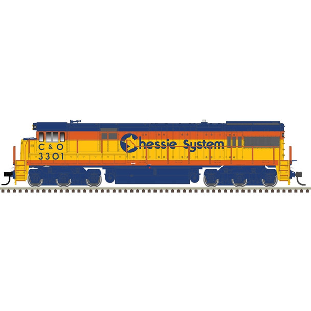 Atlas Model Railroad 10003902 HO Scale Chessie System U30C PH.1 Silver #3302