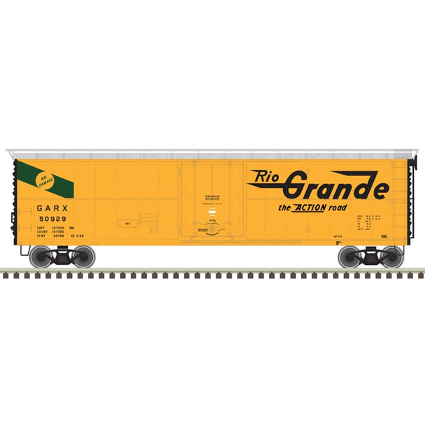 Atlas 20005787 HO Scale Rio Grande 50' GARX Reefer #50929