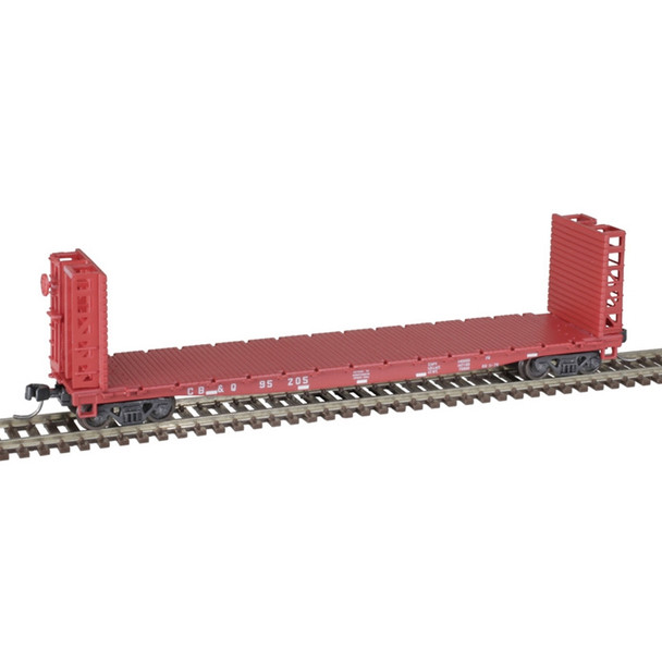 Atlas Model Railroad 50005792 N Scale Burlington 48' GSI Bulkhead Flat Car 95205