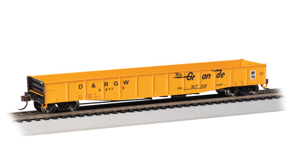 Bachmann Trains 74806 HO Scale Rio Grande 50'6" Drop End Gondola #56179