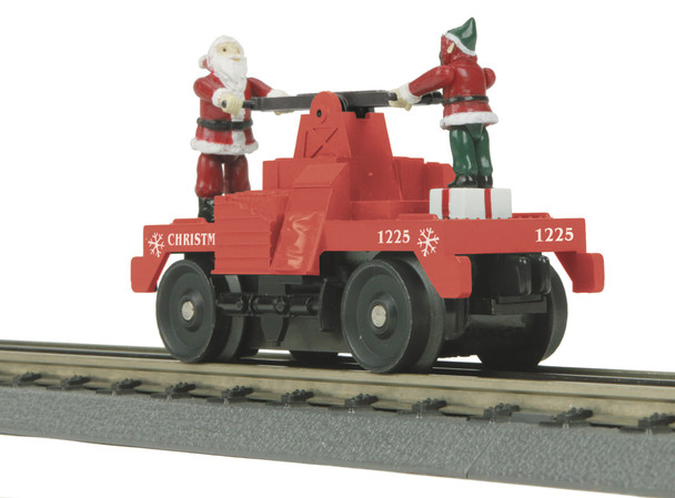 MTH Electric Trains 30-5234 O Scale Christmas RailKing Operating Hand Car