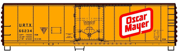 Accurail 81641 HO Scale Oscar Mayer 40' Plug Door Insulated Steel Reefer #8164 Kit