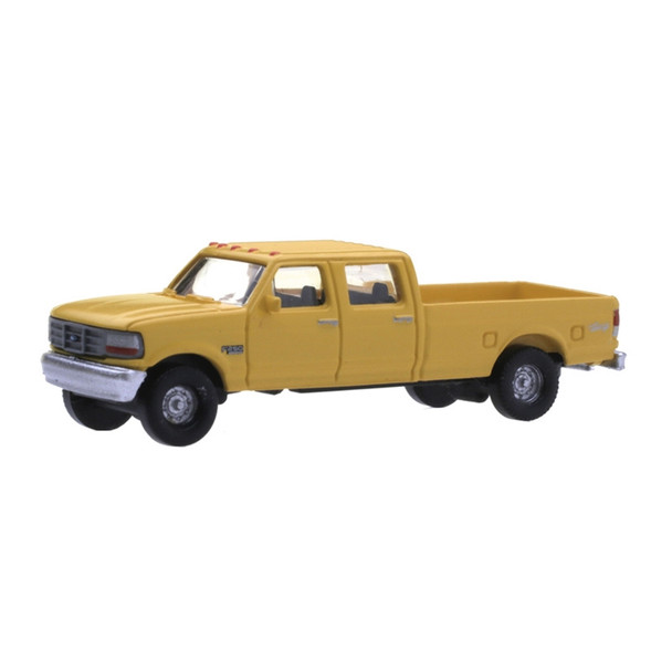 Atlas Model Railroad 60000150 N 1992 Ford F250 / F350 Truck Set Safety Yellow