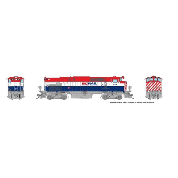 Rapido 33035 HO Scale BC Rail Red/White/Blue Scheme M420 DC/Silent #642