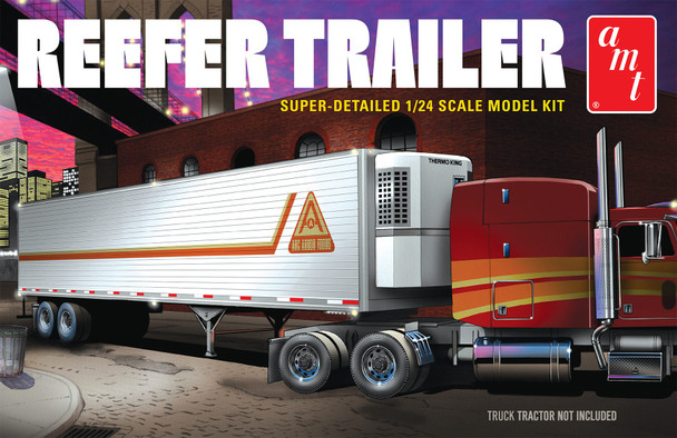 AMT 1170 1:24 Scale Reefer Semi Trailer Model Kit