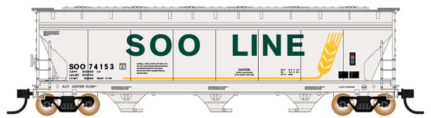 Intermountain Railway 6705619 N SOO Line ACF 4650 Cubic Ft. 3-Bay Hopper #74155