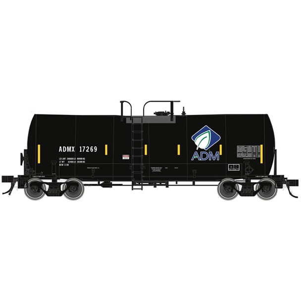 Atlas Model Railroad 20007219 HO Scale ADM 17,600 Gallon Tank Car #17283