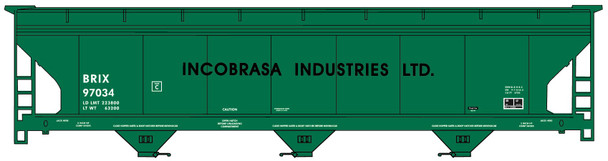 Accurail 2118 HO Scale Incobrasa Industries 3-Bay ACF Covered Hopper