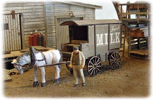 Bar Mills Models 0752 HO Scale Milk & Ice Wagons Kit