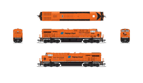 Broadway Limited 8634 N Canadian Pacific GE ES44AC 8781 (DC) Stealth