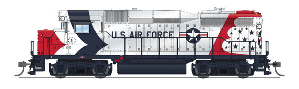 Broadway Limited 9157 HO GP30 USAF #1 Diesel DC No Sound Fantasy Paint New