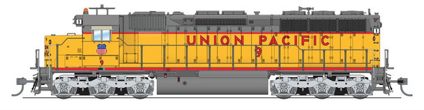 Broadway 4295 HO EMD SD45 Yellow & Gray Diesel  Union Pacific Sound/DC/DCC #9