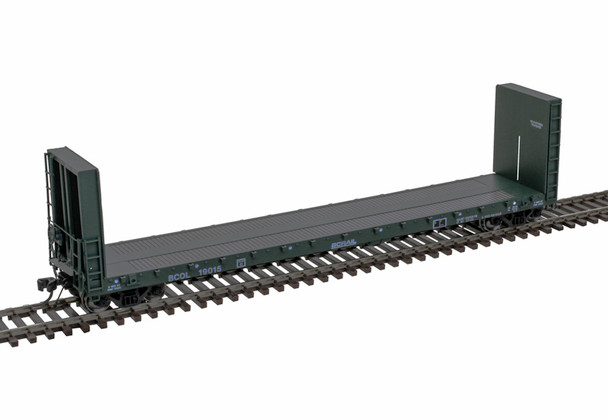 Atlas 20007091 HO Scale British Columbia Railway 51' 6" Bulkhead Flat Car 19007 Atlas 20007091 HO Scale British Columbia Railway 51' 6" Bulkhead Flat Car 19007