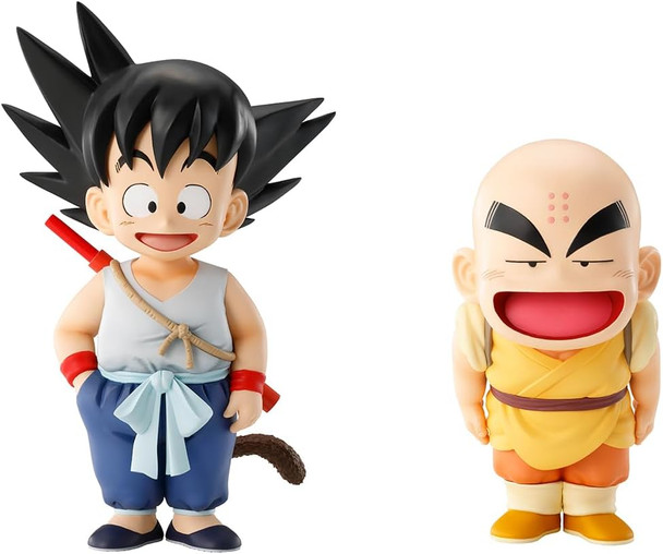 Bandai 68410 1:12 Son Goku and Krillin Son Goku Training Section 5.1" Statue