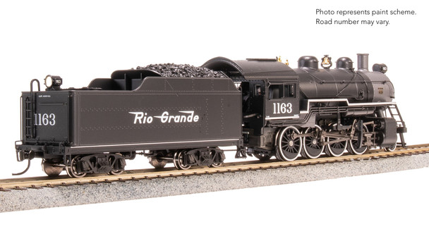 Broadway Limited 8736 HO Scale DRGW 2-8-0 Consolidation 1163 (DCC/Sound)