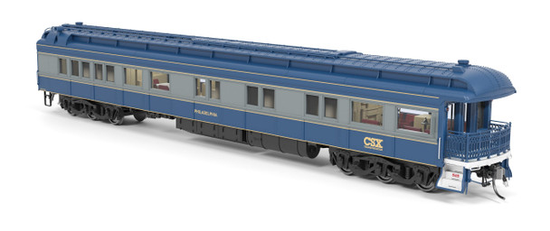 Broadway Limited 8953 HO Scale Philadelphia CSX Business Car  LED lights
