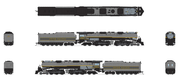 Broadway Limited 8655 N Union Pacific Steam 4-6-6-4 Challenger 3977 (Analog DC)