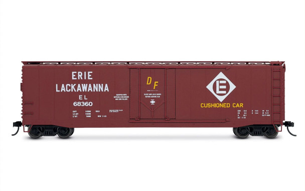 Rivarossi 6664C HO Scale Erie Lackawanna 50-Foot Plug-Door Boxcar #68360