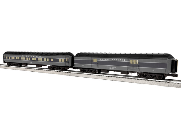 Lionel 2427130 O Scale Union Pacific 18" Aluminum Passenger 2-Pack A