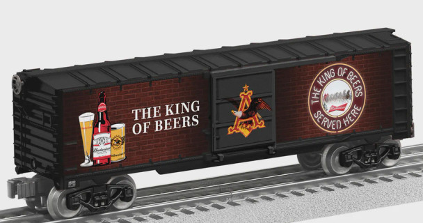 Lionel 2528360 O Scale Budweiser Illuminated Bar Sign Boxcar #2