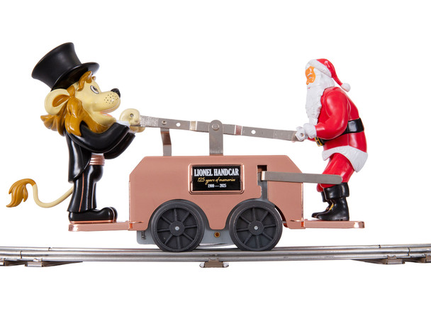 Lionel 2535160 O Scale Lionel Lenny & Santa Handcar Bronze