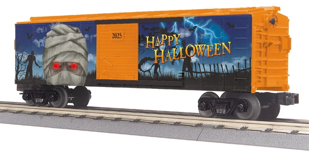 MTH O Gauge RailKing Halloween #2025 Boxcar New