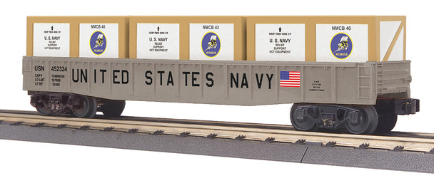 MTH O Gauge RailKing U.S. Navy #452324 Gondola New