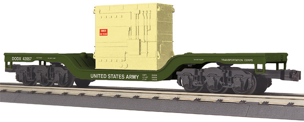 MTH O Gauge RailKing U.S. Army #42057 Flat Car New