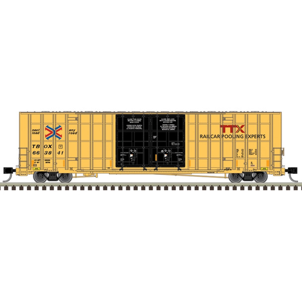 Atlas 50006936 N Scale Master Gunderson 7550 Double Door Box Car TTX #663952