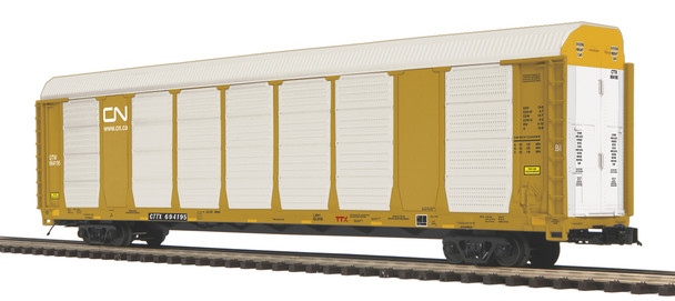 MTH 2095829 O Premier Corrugated Auto Carrier Canadian National [CleanLiner]