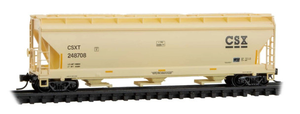 Micro-Trains 09400931 N Scale 3-Bay Covered Hopper CSX #248708 New