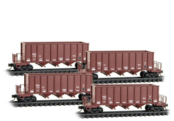 Micro-Trains 98300228 N Rapid Discharge 3-Bay Hopper Florida East Coast